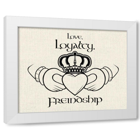 Love Loyalty Friendship 2 White Modern Wood Framed Art Print by Grey, Jace
