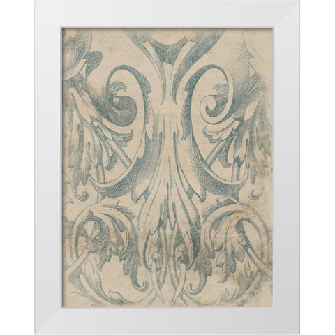 Victorian Pattern White Modern Wood Framed Art Print by Grey, Jace