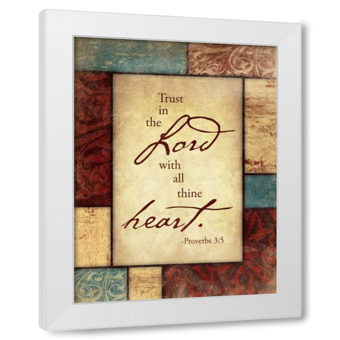 The Lord White Modern Wood Framed Art Print by Grey, Jace