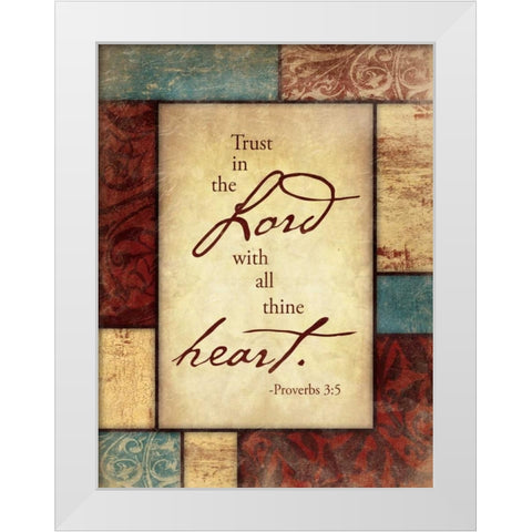 The Lord White Modern Wood Framed Art Print by Grey, Jace