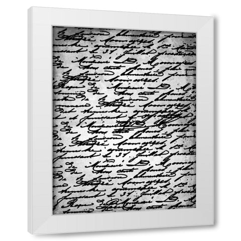 Black white text White Modern Wood Framed Art Print by Grey, Jace