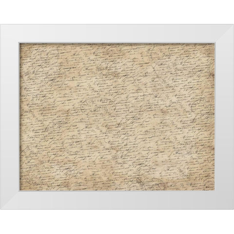 Cream text White Modern Wood Framed Art Print by Grey, Jace