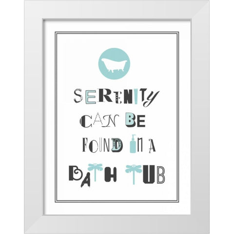Serenity 2 White Modern Wood Framed Art Print by Grey, Jace