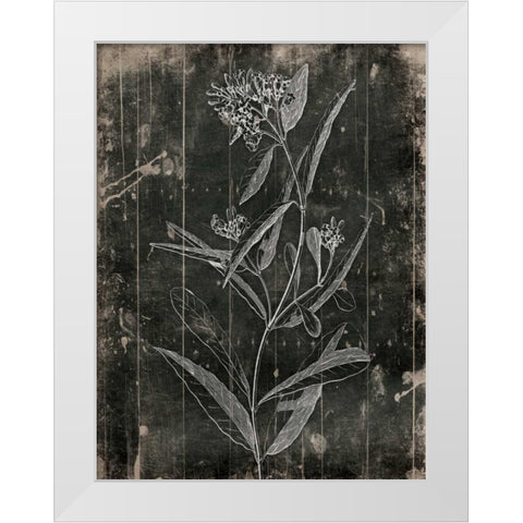 Wood Floral White Modern Wood Framed Art Print by Grey, Jace
