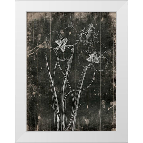 Black Wood White Modern Wood Framed Art Print by Grey, Jace