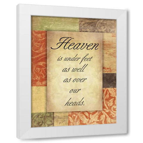 Heaven Spice Patch White Modern Wood Framed Art Print by Grey, Jace