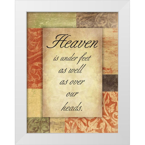 Heaven Spice Patch White Modern Wood Framed Art Print by Grey, Jace