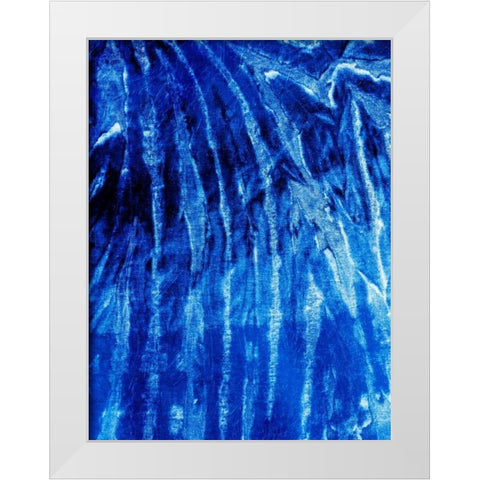 Tie Shibori White Modern Wood Framed Art Print by Grey, Jace