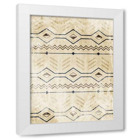Lodge Patterned White Modern Wood Framed Art Print by Grey, Jace