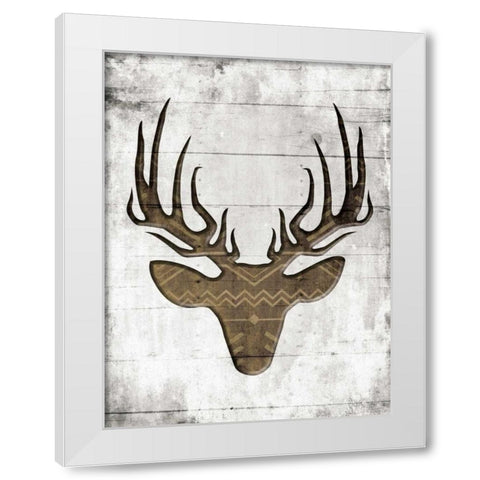 White Wood Dear Mate White Modern Wood Framed Art Print by Grey, Jace