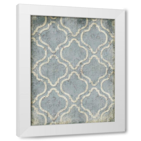 Antique Reverse Blue Wall White Modern Wood Framed Art Print by Grey, Jace