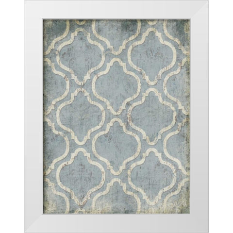 Antique Reverse Blue Wall White Modern Wood Framed Art Print by Grey, Jace