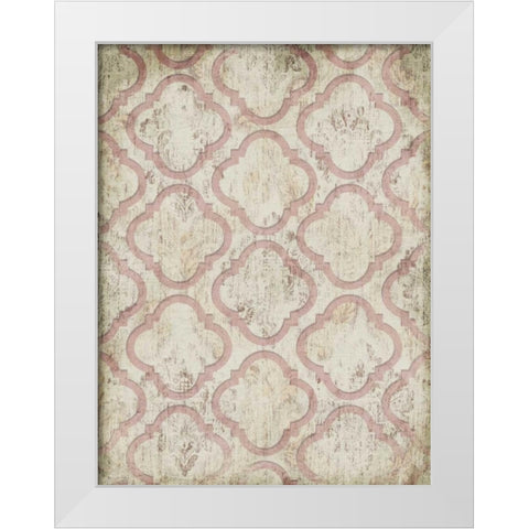 Antique Rose Wall White Modern Wood Framed Art Print by Grey, Jace