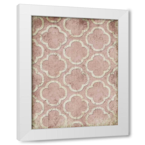 Antique Reverse Rose Wall Mate White Modern Wood Framed Art Print by Grey, Jace