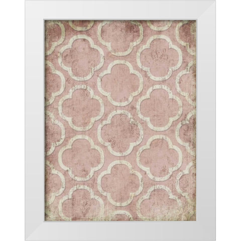 Antique Reverse Rose Wall Mate White Modern Wood Framed Art Print by Grey, Jace