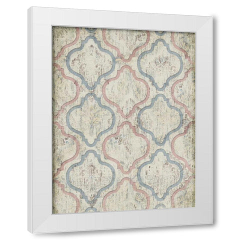 Rustic Wall Paper White Modern Wood Framed Art Print by Grey, Jace