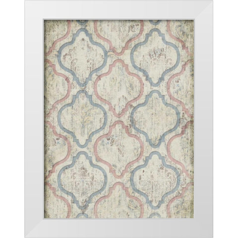 Rustic Wall Paper White Modern Wood Framed Art Print by Grey, Jace