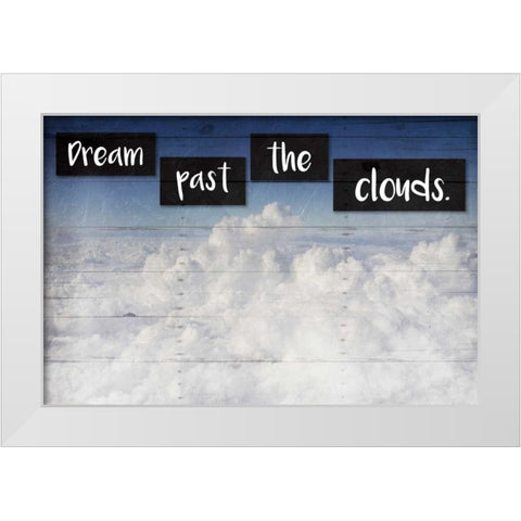 Dream Clouds White Modern Wood Framed Art Print by Grey, Jace
