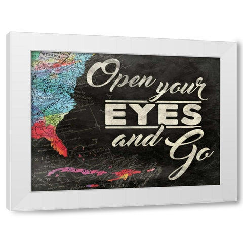 Opening Your Eyes White Modern Wood Framed Art Print by Grey, Jace