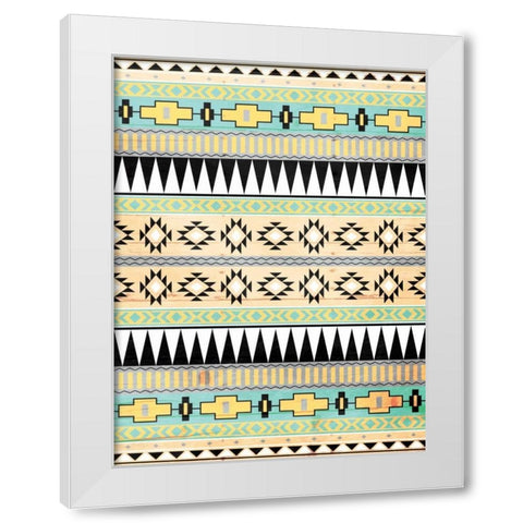 Neutral Aztec Mate White Modern Wood Framed Art Print by Grey, Jace
