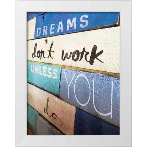 Ocean City Dreams White Modern Wood Framed Art Print by Grey, Jace