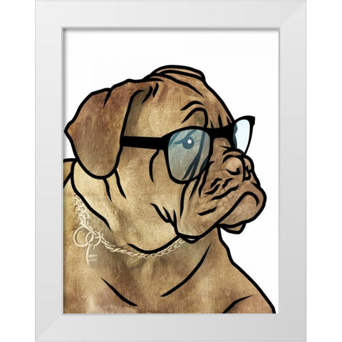 Dull Henry White Modern Wood Framed Art Print by Grey, Jace