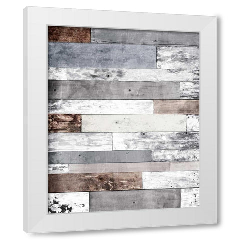 Pastel Wood Three White Modern Wood Framed Art Print by Grey, Jace