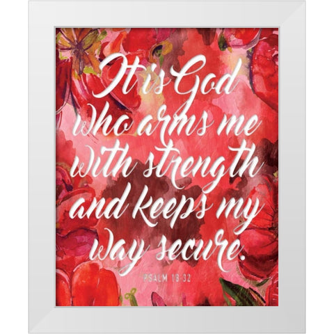 It Is God White Modern Wood Framed Art Print by Grey, Jace