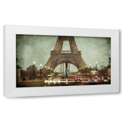 Light Up The Street White Modern Wood Framed Art Print by Grey, Jace
