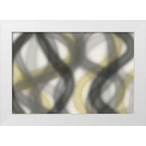Blurred Lines White Modern Wood Framed Art Print by Grey, Jace