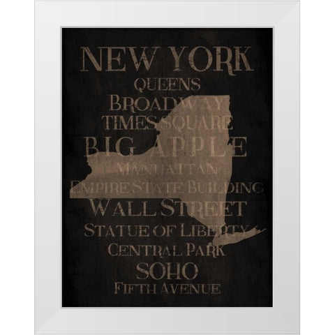 New York Silo White Modern Wood Framed Art Print by Grey, Jace