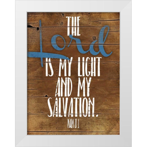 Lord Salvation White Modern Wood Framed Art Print by Grey, Jace