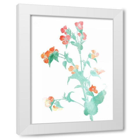 Watered Down Red Pink White Modern Wood Framed Art Print by Grey, Jace
