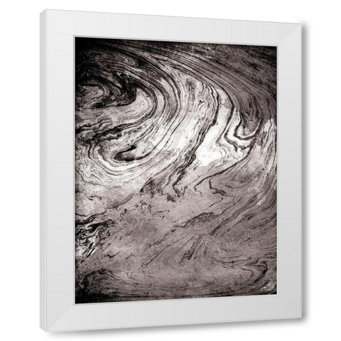 Grey Sea Marble White Modern Wood Framed Art Print by Grey, Jace