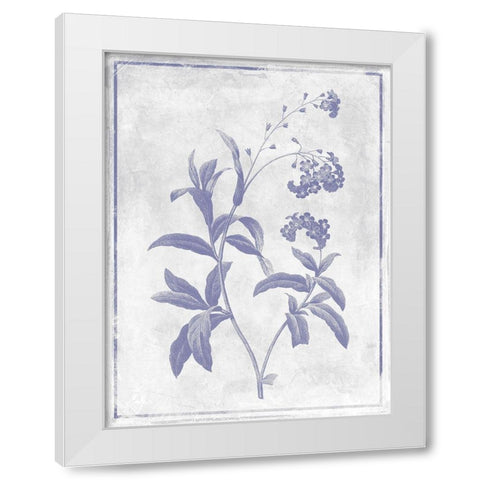Monochrome Floral Lavender 2 White Modern Wood Framed Art Print by Grey, Jace
