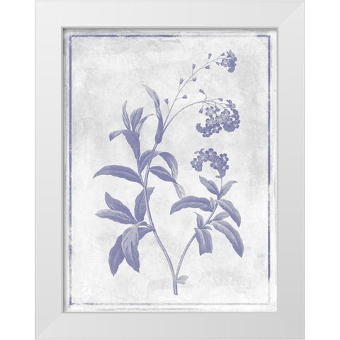 Monochrome Floral Lavender 2 White Modern Wood Framed Art Print by Grey, Jace