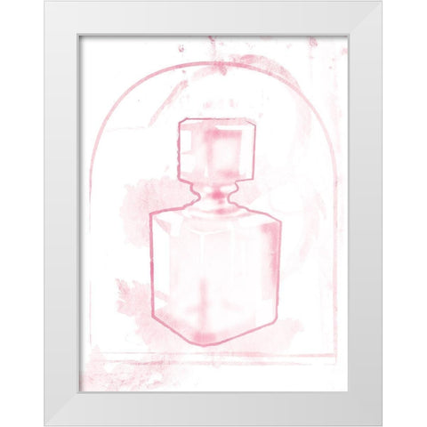 Pink Perfume Two White Modern Wood Framed Art Print by Grey, Jace