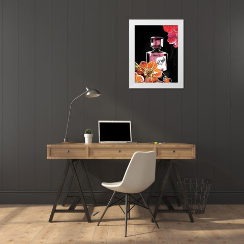 Flower Style White Modern Wood Framed Art Print by Grey, Jace