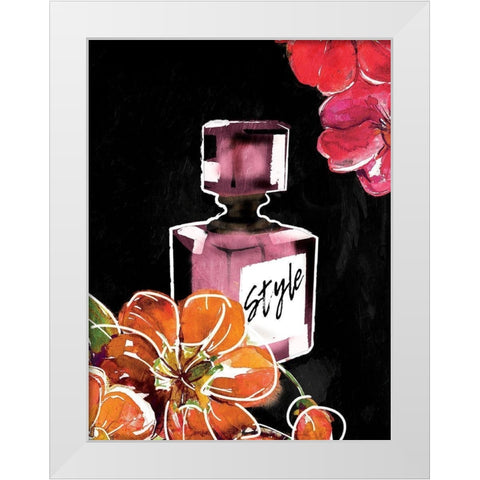 Flower Style White Modern Wood Framed Art Print by Grey, Jace