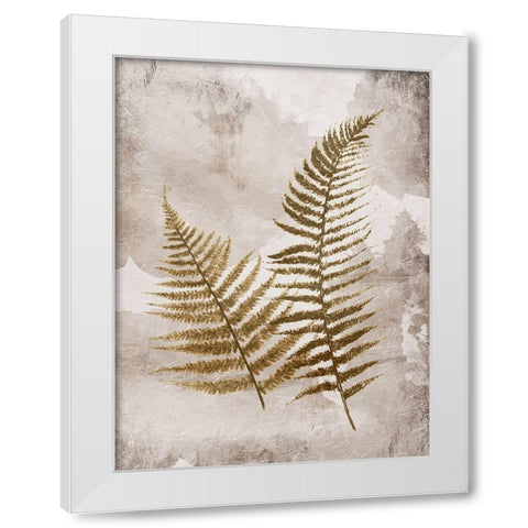 Mute Ferns White Modern Wood Framed Art Print by Grey, Jace