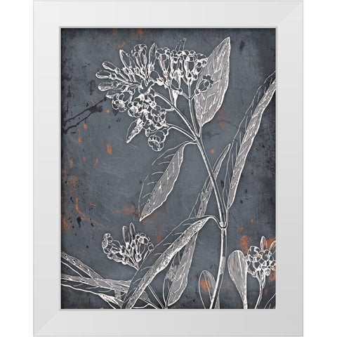 Cool Fall Flowers White Modern Wood Framed Art Print by Grey, Jace