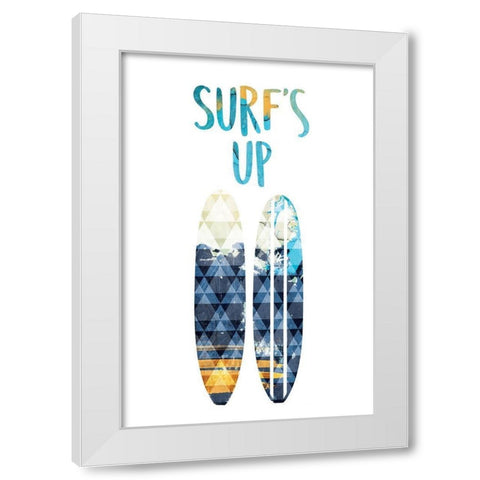 Triangle Board White Modern Wood Framed Art Print by Grey, Jace
