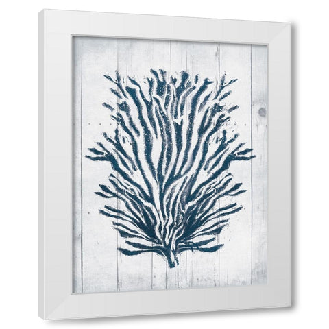 Coral White Wood Forth White Modern Wood Framed Art Print by Grey, Jace