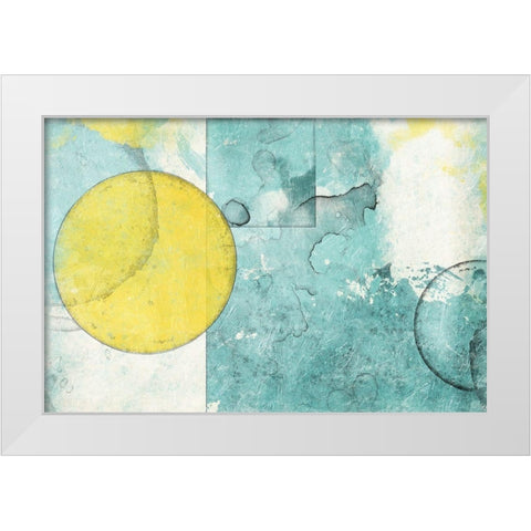 Shape Abstractions White Modern Wood Framed Art Print by Grey, Jace