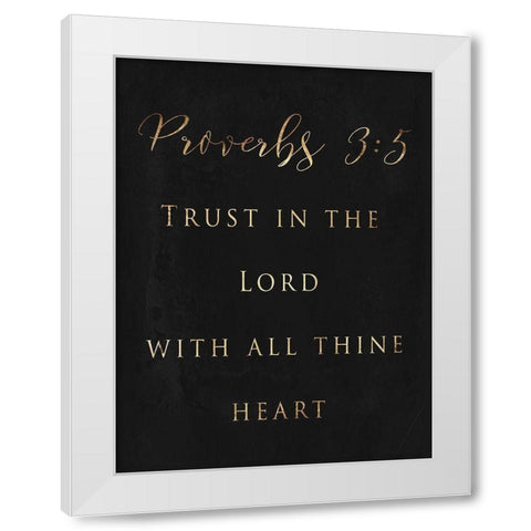 Trust White Modern Wood Framed Art Print by Grey, Jace