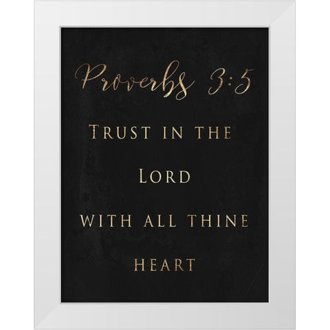 Trust White Modern Wood Framed Art Print by Grey, Jace