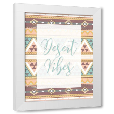 Desert Vibes White Modern Wood Framed Art Print by Grey, Jace