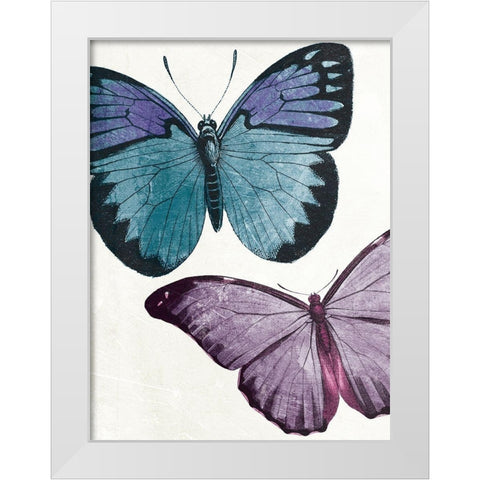 Butterfly High One White Modern Wood Framed Art Print by Grey, Jace