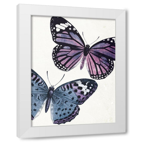Butterfly High Three White Modern Wood Framed Art Print by Grey, Jace