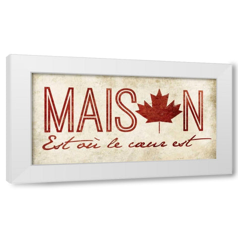 French Home White Modern Wood Framed Art Print by Grey, Jace
